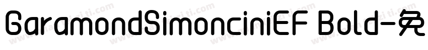 GaramondSimonciniEF Bold字体转换